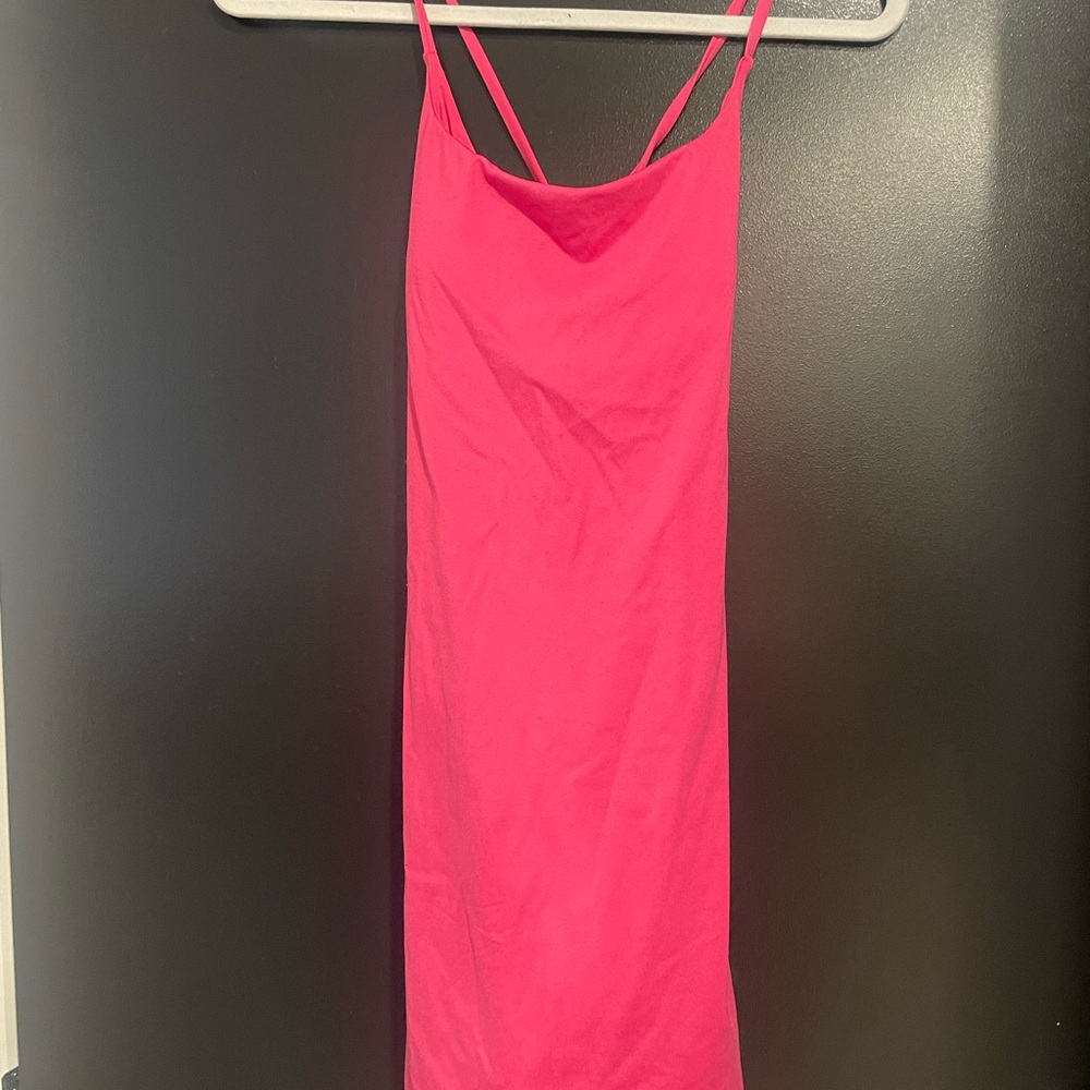 Vibrant Pink Slip Dress